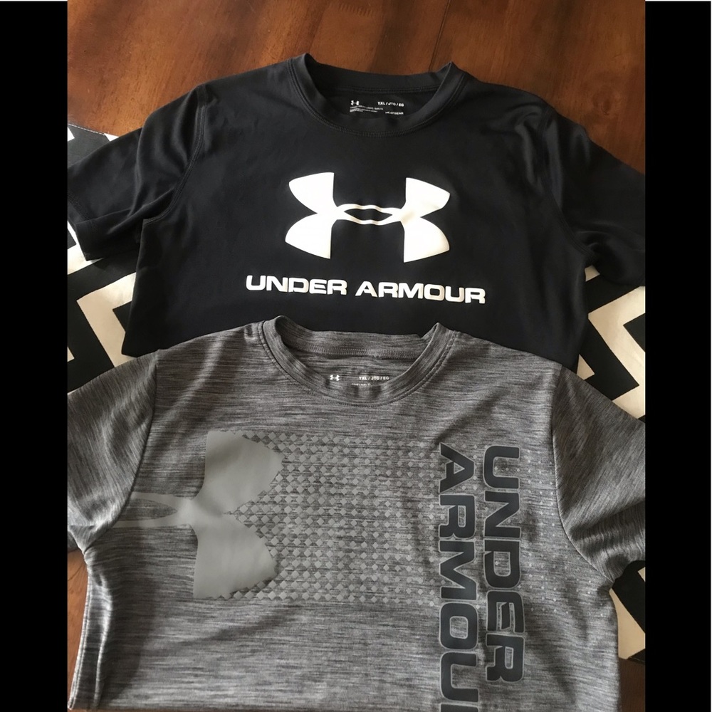2 youth UA Tee Shirts